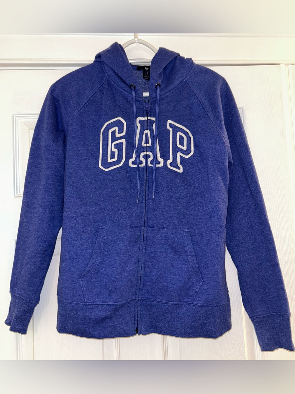 GAP women’s  Royal Blue Full-Zip Hoodie with Logo